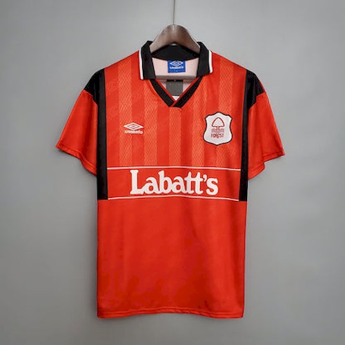 Retro 94-95 Nottingham Forest Heim Fußballtrikots