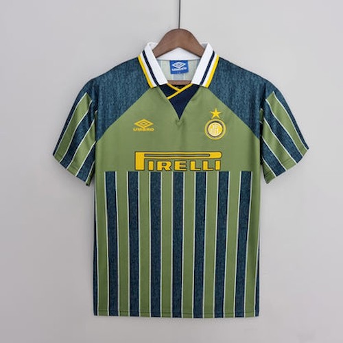 Retro 95-96 Inter Mailand Auswärts Fußballtrikots