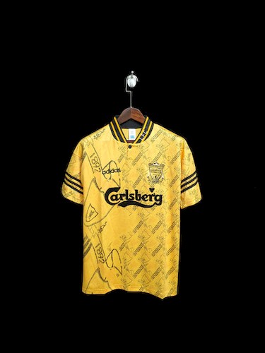 Retro 95-96 Liverpool Yellow Tredje