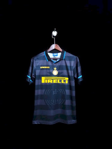 Retro 97-98 Inter Mailand Auswärts Fußballtrikots