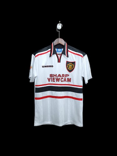 Retro 97-98 Manchester United Auswärts Fußballtrikots
