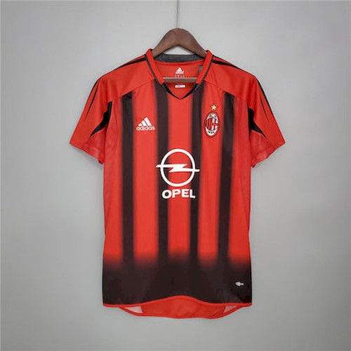 Retro AC Mailand 04-05 Heim Fußballtrikots