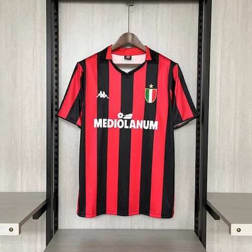 Retro AC Mailand 1988-89 Heim Fußballtrikots