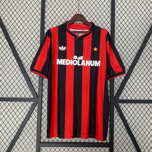 Retro AC Mailand 90-91 Heim Fußballtrikots