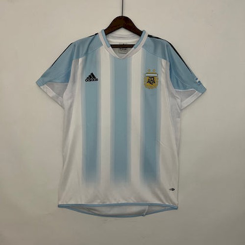 Retro Argentinien 04-05 Heim Fußballtrikots