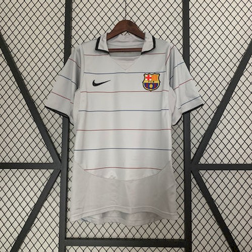 Retro Barcelona 03-04 Auswärts Fußballtrikots