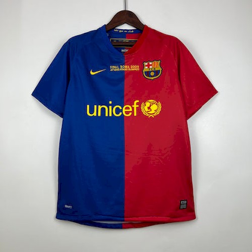 Retro Barcelona 08-09 UEFA Champions League Heim Fußballtrikots S-XXL