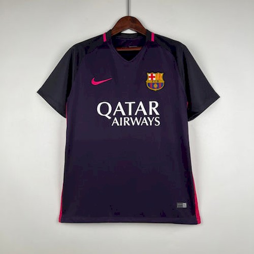 Retro Barcelona 16-17 Auswärts Fußballtrikots