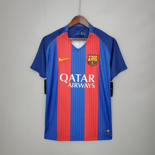 Retro Barcelona 16-17 Heim Fußballtrikots