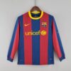 Retro Barcelona Langarm 10 11UEFA Champions League Heim Fußballtrikots