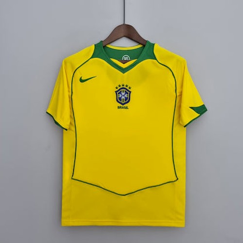Retro Brasilien 04-06 Heim Fußballtrikots