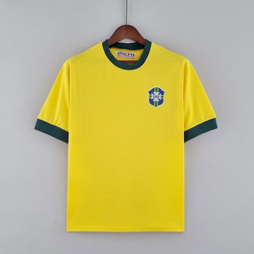 Retro Brasilien 1970 Heim Fußballtrikots