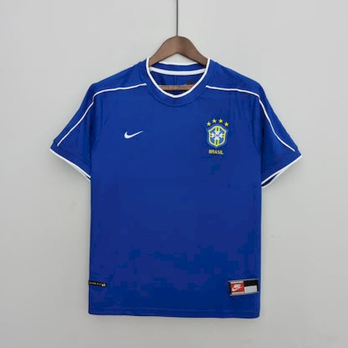 Retro Brasilien 1998 Auswärts Fußballtrikots