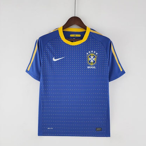Retro Brasilien 2014 Auswärts Fußballtrikots