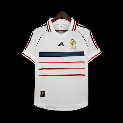Retro Frankreich 1998 Auswärts Fußballtrikots