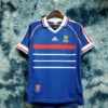 Retro Frankreich 1998 Heim Fußballtrikots