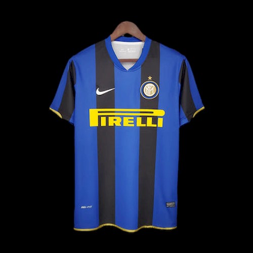 Retro Inter Mailand 08-09 Heim Fußballtrikots