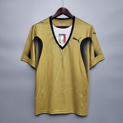 Retro Italien 2006 Golden Fußballtrikots