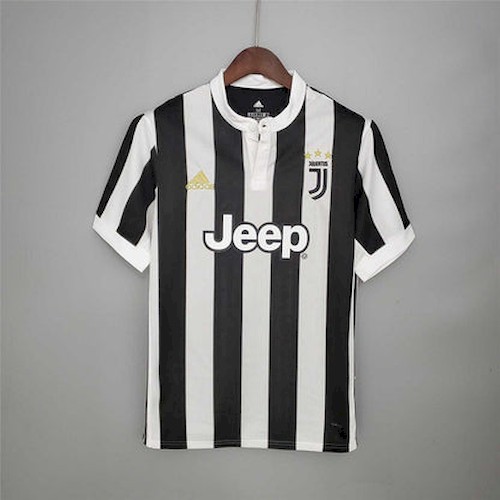 Retro Juventus 17-18 Heim Fußballtrikots