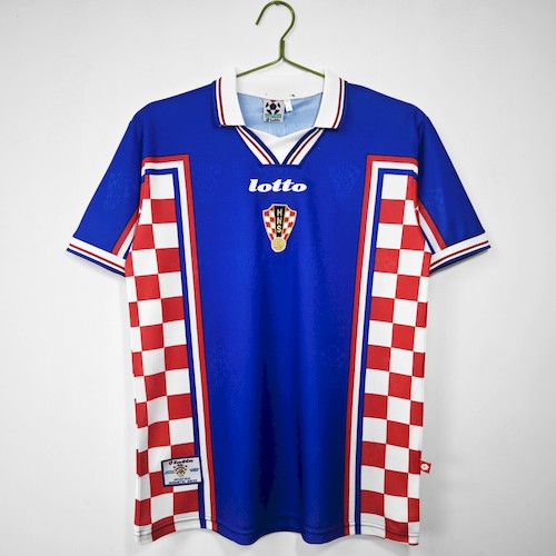 Retro Kroatien 1998 Auswärts Fußballtrikots