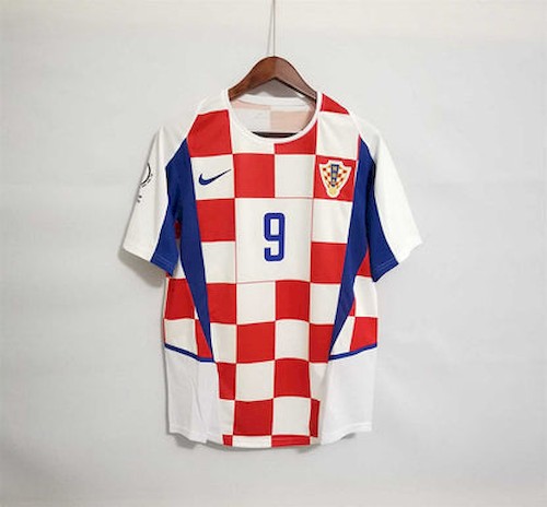 Retro Kroatien 2002 Heim Fußballtrikots