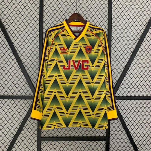 Retro Langarm Arsenal 91-93 Auswärts Fußballtrikots