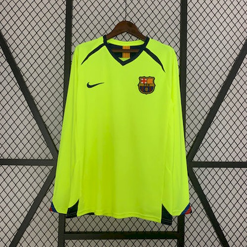 Retro Langarm Barcelona 05-06 Auswärts Fußballtrikots