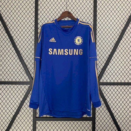 Retro Langarm Chelsea 12-13 Heim Fußballtrikots