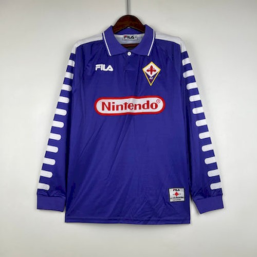 Retro Langarm Fiorentina 1998 Fußballtrikots