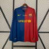 Retro Langarms Barcelona 08 09 Champions League Heim Fußballtrikots