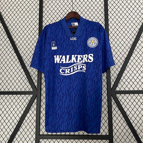 Retro Leicester City 92-94 Heim Fußballtrikots