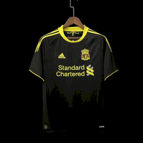 Retro Liverpool 10-11 Auswärts Fußballtrikots
