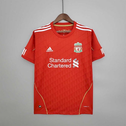 Retro Liverpool 10-11 Heim Fußballtrikots