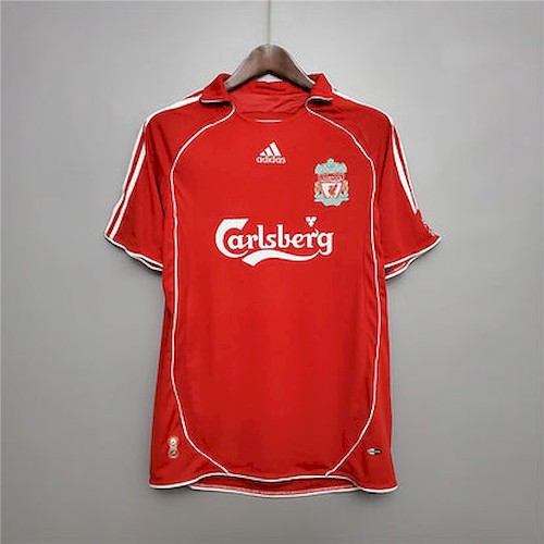 Retro Liverpool 2006-07 Heim Fußballtrikots