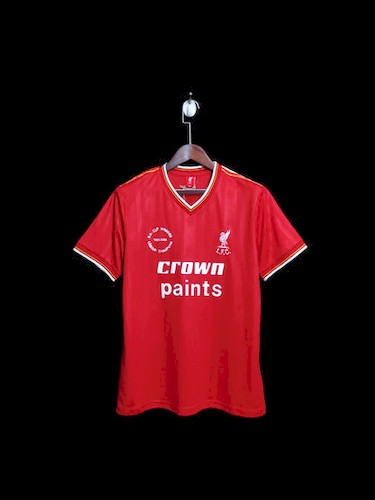 Retro Liverpool 85-86 Heim Fußballtrikots