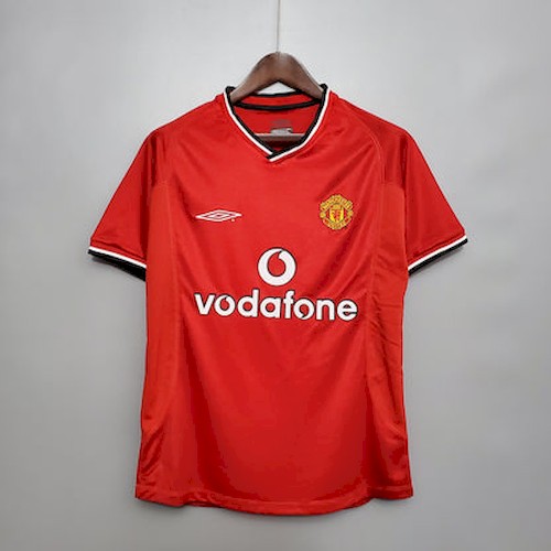Retro Manchester United 00-01 Heim Fußballtrikots
