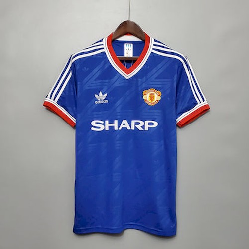 Retro Manchester United 1988 Auswärts Fußballtrikots