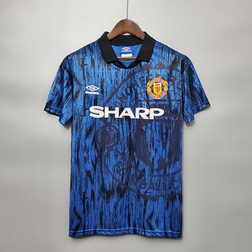 Retro Manchester United 93-94 Auswärts Fußballtrikots