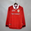 Retro Manchester United 99 00 Heim Fußballtrikots Langarm