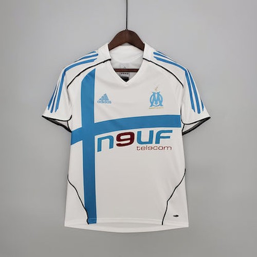 Retro Marseille 05-06 Heim Fußballtrikots