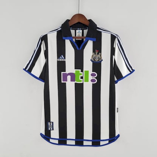 Retro Newcastle United 00-01 Heim Fußballtrikots