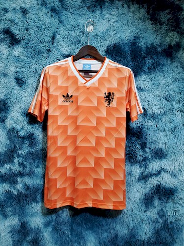 Retro Niederlande 1988 Heim Fußballtrikots