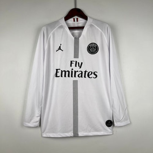Retro PSG 18-19 Langarm Schwarz Fußballtrikots