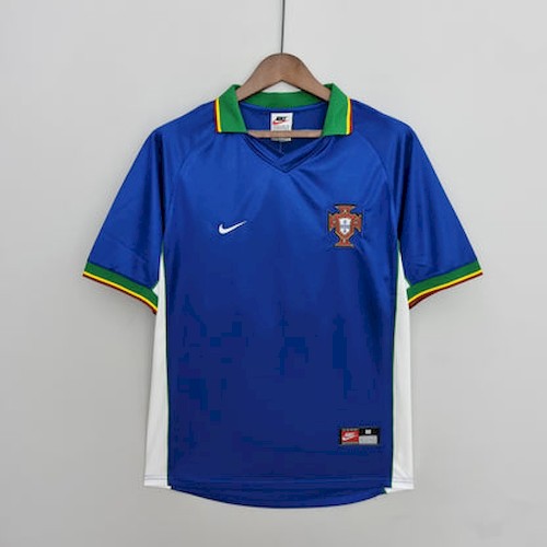 Retro Portugal 1998 Auswärts Fußballtrikots