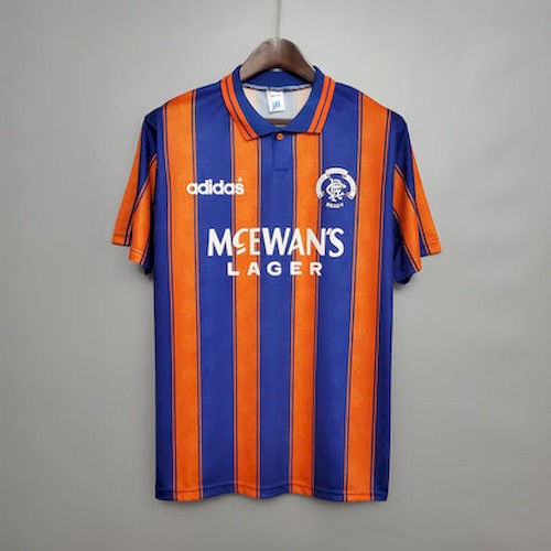 Retro Rangers 93-94 Heim Fußballtrikots