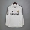 Retro Real Madrid 05 06 Heim Fußballtrikots Langarm