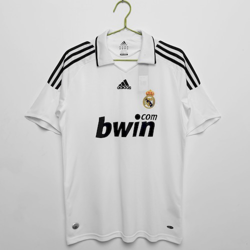 Retro Real Madrid 08-09 Heim Fußballtrikots