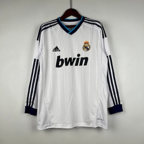 Retro Real Madrid 12-13 Langarm Heim Fußballtrikots