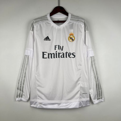 Retro Real Madrid 15-16 Langarm Heim Fußballtrikots