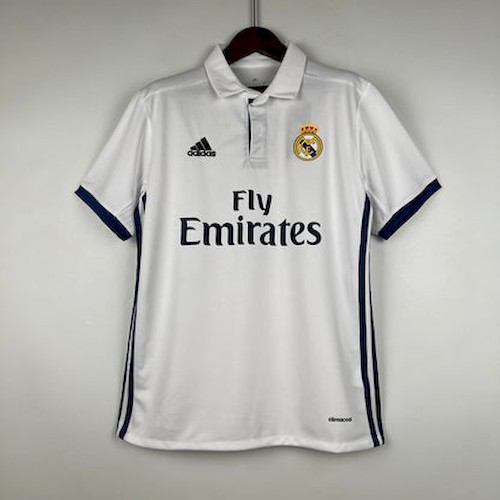 Retro Real Madrid 16-17 Heim Fußballtrikots